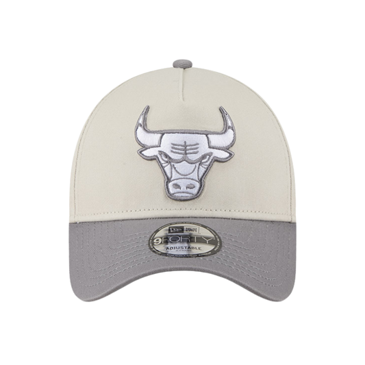 New Era Chicago Bulls 9FORTY A Frame - Stone/Storm Grey