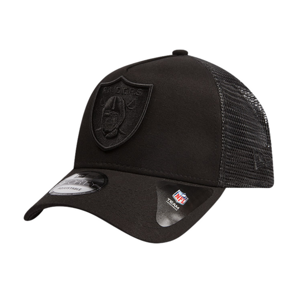 New Era Oakland Raiders 9FORTY A-Frame Trucker Cap Black