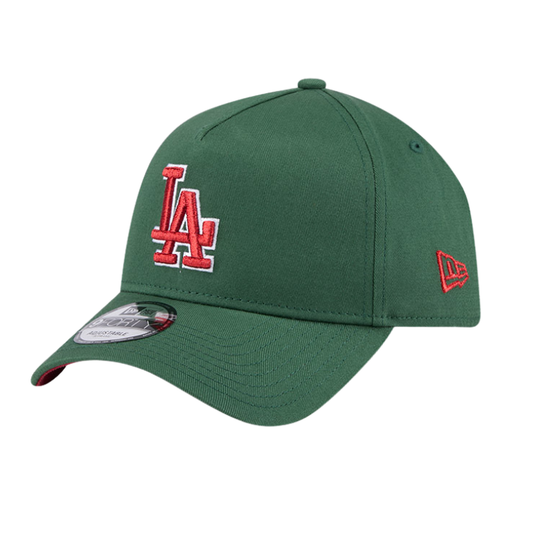 New Era Los Angeles Dodgers 9FORTY A Frame - Cilantro Green/Red