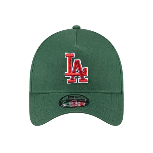 New Era Los Angeles Dodgers 9FORTY A Frame - Cilantro Green/Red