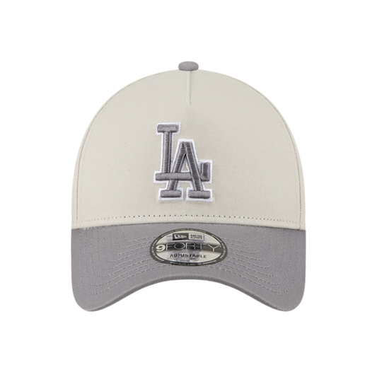 New Era Los Angeles Dodgers 9FORTY A Frame - Stone/Storm Grey