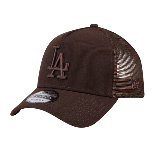 New Era Los Angeles Dodgers 9FORTY A Frame Trucker - Burnt Wood