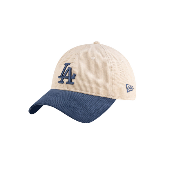 New Era Los Angeles Dodgers 9TWENTY Cord Cap Ivory/Dark Royal