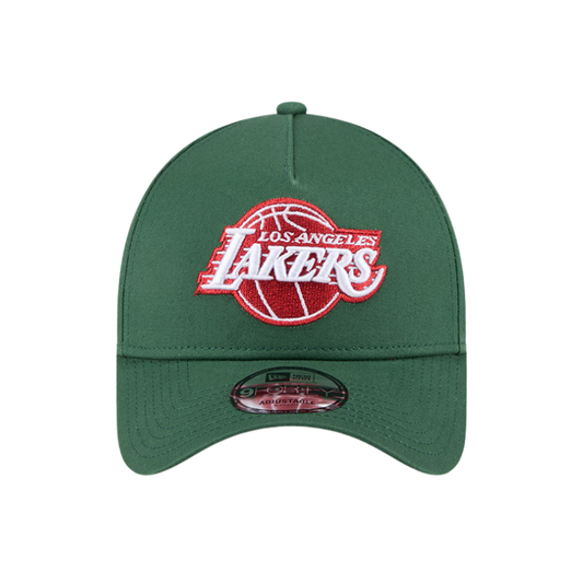 New Era Los Angeles Lakers 9FORTY A Frame - Cilantro Green/Red