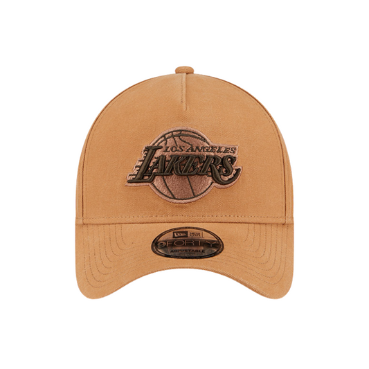 New Era Los Angeles Lakers 9FORTY A Frame - Light Bronze/Walnut