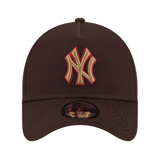 New Era New York Yankees 9FORTY A Frame - Choc Cherry