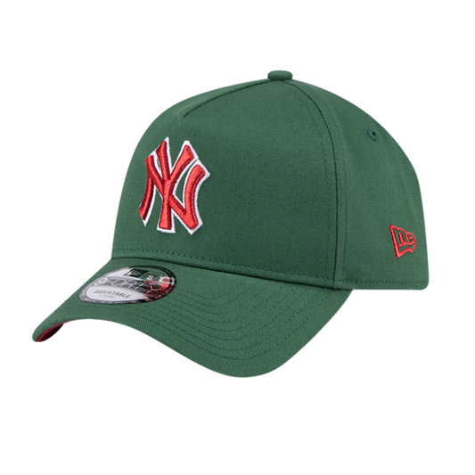 New Era New York Yankees 9FORTY A Frame - Cilantro Green/Red