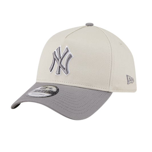 New Era New York Yankees 9FORTY A Frame - Stone/Storm Grey