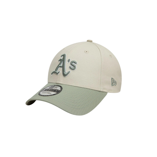 New Era Oakland Athletics 9FORTY Cooperstown WS Cap - Ivory/Everest Green