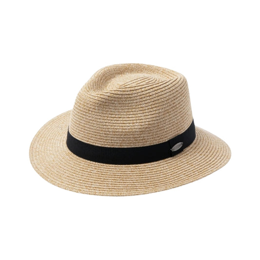 Before Dark Packable Unisex Fedora - Natural/Black