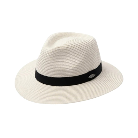 Before Dark Packable Unisex Fedora - Ivory/Black