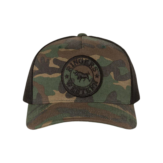 Ringers Western Signature Bull Trucker - Camo/Black