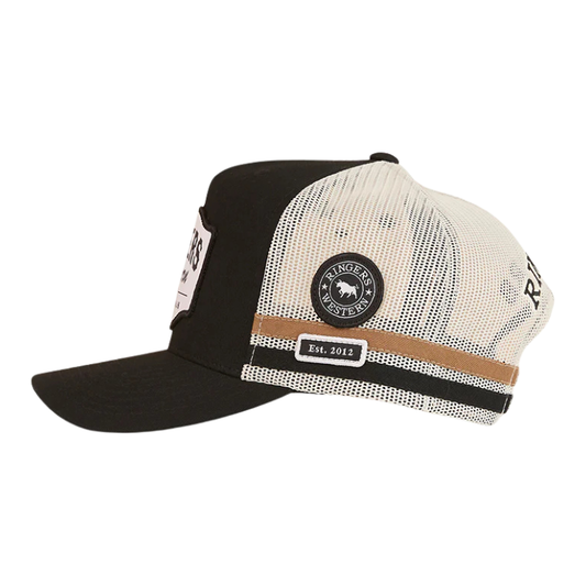 Ringers Western Country Club Deep Fit Trucker Cap - Black
