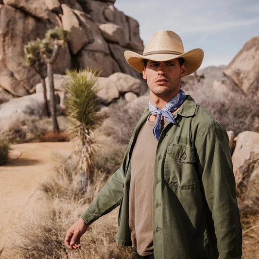 Stetson Sawmill Palm Leaf Western Hat - Natural