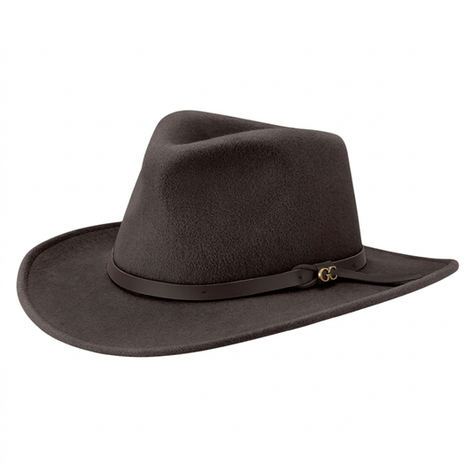 GC Hats Craig Crushable Australian Wool Felt Hat - Chocolate