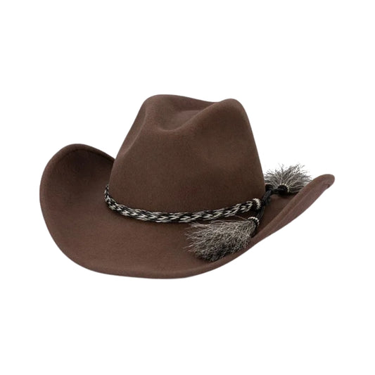 Avenel Kids The Wrangler Australian Wool Cowboy Hat - Brown