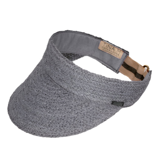 Tina M Copenhagen Noosa Raffia Visor - Denim