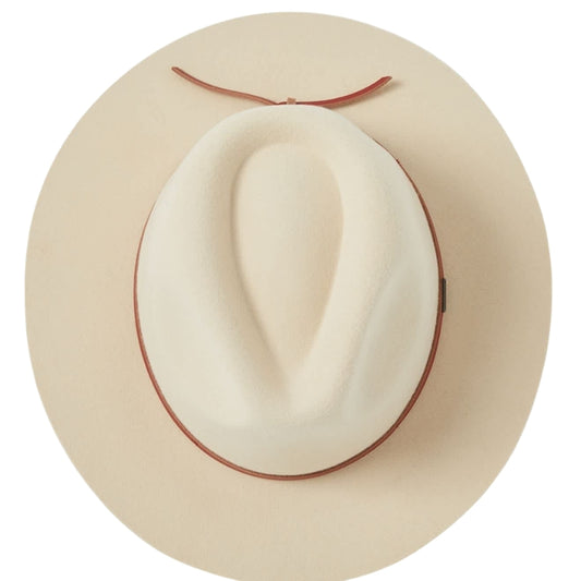 Brixton Wesley Fedora - Wax Paper/Red Earth
