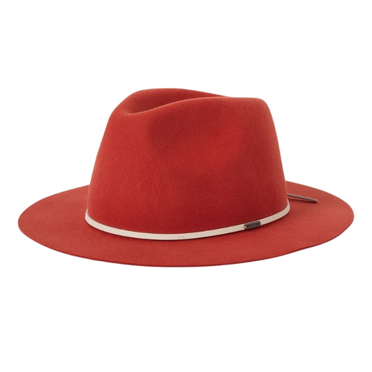 Brixton Wesley Fedora - Red Earth/Wax Paper