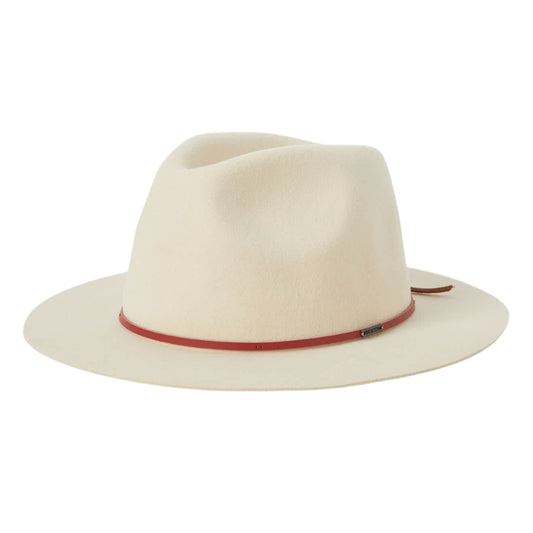 Brixton Wesley Fedora - Wax Paper/Red Earth