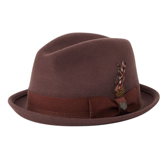 Brixton Gain Fedora - Chestnut
