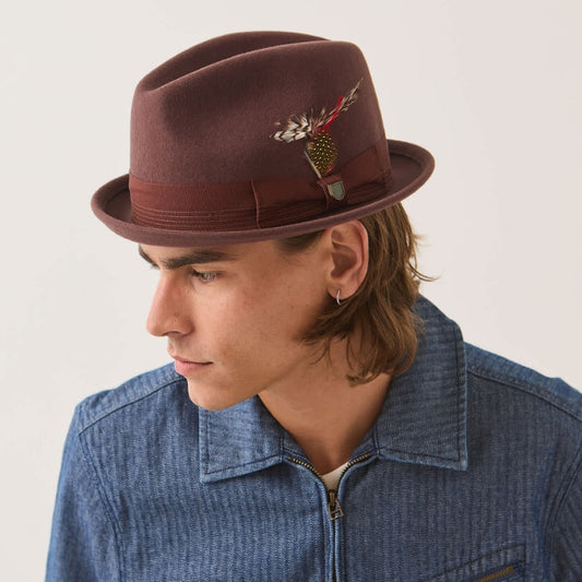 Brixton Gain Fedora - Chestnut