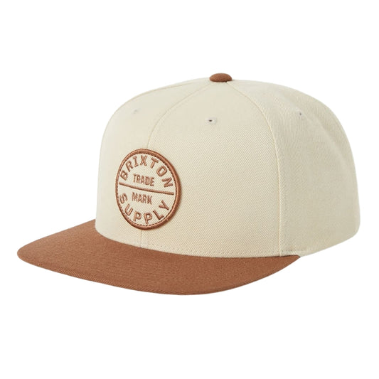 Brixton Oath III Snapback - Khaki/Caramel