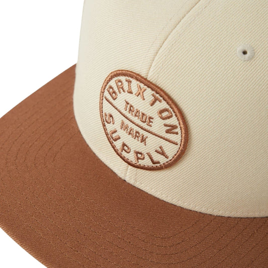 Brixton Oath III Snapback - Khaki/Caramel
