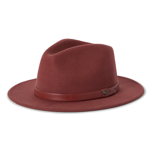 Brixton Messer Fedora - Dark Brick/Dark Brick