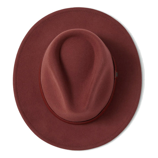 Brixton Messer Fedora - Dark Brick/Dark Brick