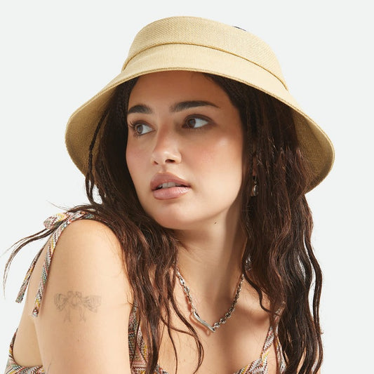Brixton Jasmine Packable Visor - Tan/Tan