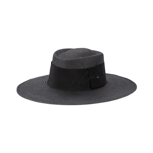 Avenel Camilla Brisa #3 Gambler Panama Hat - Black
