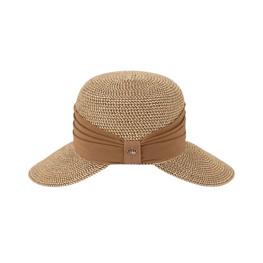 Avenel Carrie Braided Resort Hat - Brown