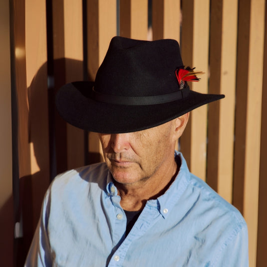 GC Hats Dalby Felt Fedora - Black