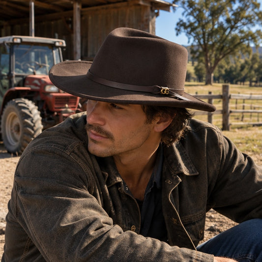 GC Hats Craig Crushable Australian Wool Felt Hat - Charcoal