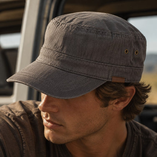 Kooringal Mens Mao Cap Ruben - Dark Grey