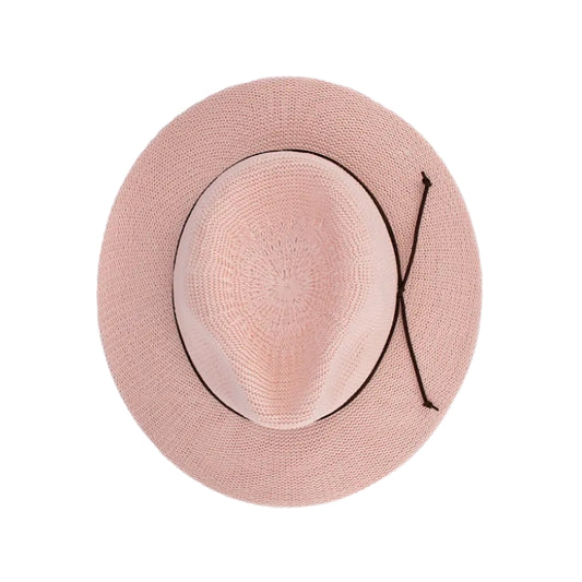 Avenel Kids Lexi Crushable Knit Fedora - Blush
