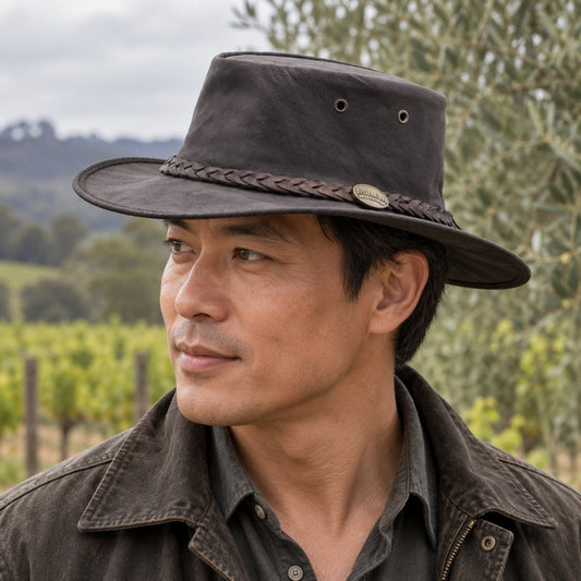 Barmah 1019BR Sundowner Kangaroo Hat - Brown