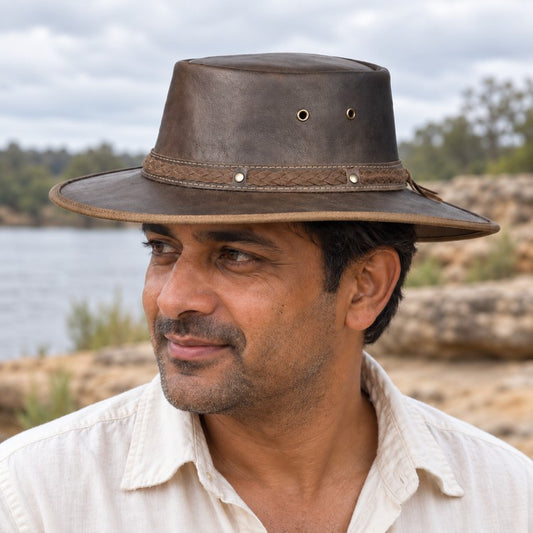 Barmah 1018HC Hickory Squashy Crackle Kangaroo Hat