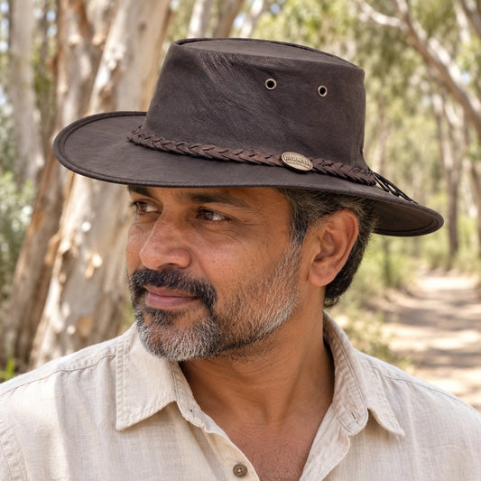 Barmah 1019BL Sundowner Kangaroo Hat - Black