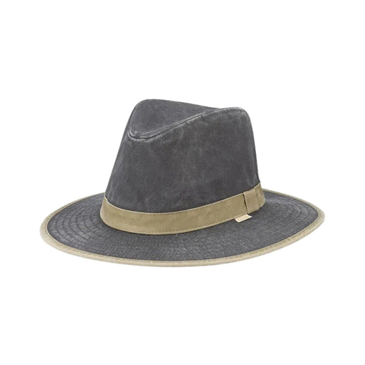 Avenel Newman Cotton Safari Casual Hat - Charcoal