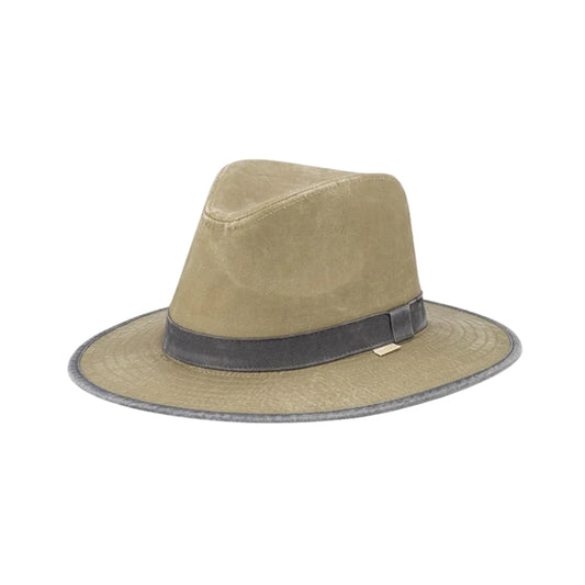 Avenel Newman Cotton Safari Casual Hat - Khaki