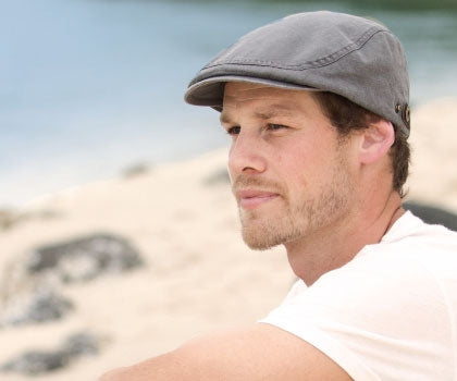 Kooringal Cotton Drivers Cap Baker - Charcoal