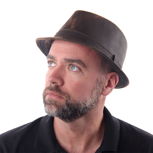 Avenel of Melbourne Weathered Cotton Trilby - Brown