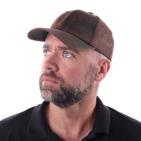 Avenel of Melbourne Weathered Cotton Trucker Cap - Brown