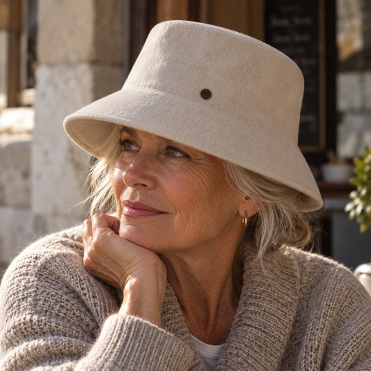 Mossant Paris Ambroise Fur Bucket - White