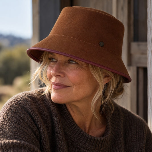 Mossant Paris Colette Wool Bucket - Brown