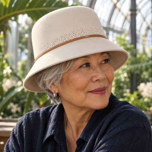 Mossant Paris Elodie Wool Bucket - White