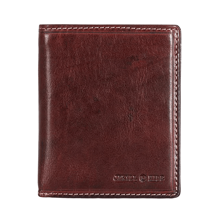 Jekyll & Hide Leather Billfold Wallet With ID Window - Coffee