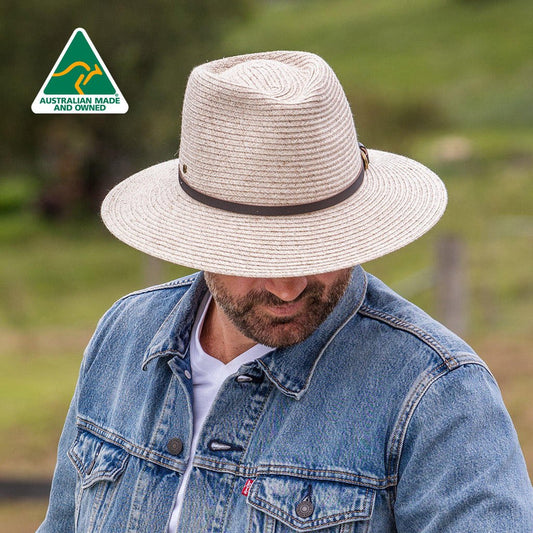 ooGee Sandy Creek Fedora - Sand/Chocolate